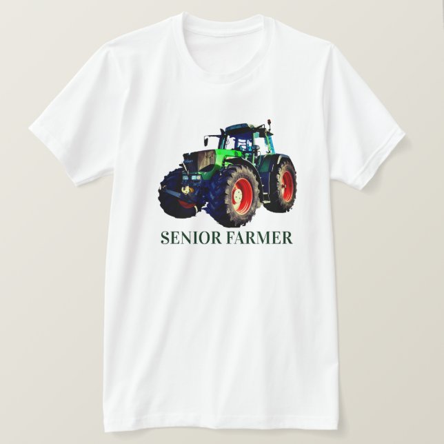 "Senior Bauer" und "Green Traktor T - Shirt" T-Shirt (Design vorne)