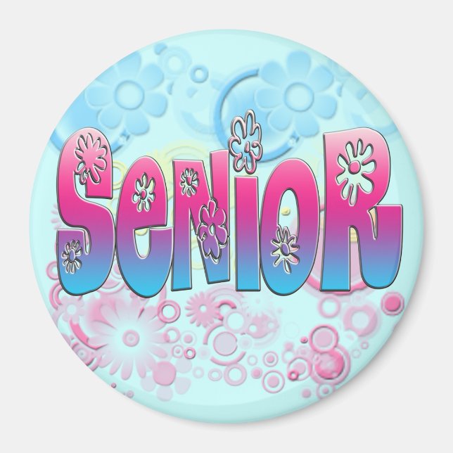 Senior - Blume 2 Magnet (Vorne)
