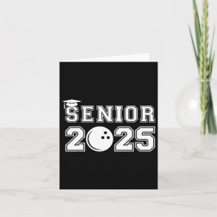 Senior Bowling CL of 2025 Abschluss School Gradua Karte