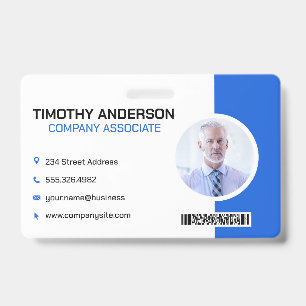 Senior Business Man Barcode Ausweis