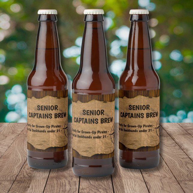 Senior Captain Brew Bierflaschenetikett (Von Creator hochgeladen)