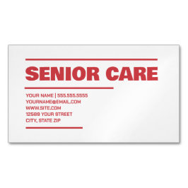 Senior Care Magnetische Visitenkarte