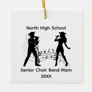 Senior-Chor-Band-Mama-Musiknoten Keramikornament
