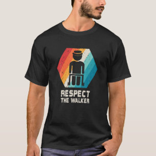 Senior Citizen Ältere Alte Leute Walker Geburtsta T-Shirt