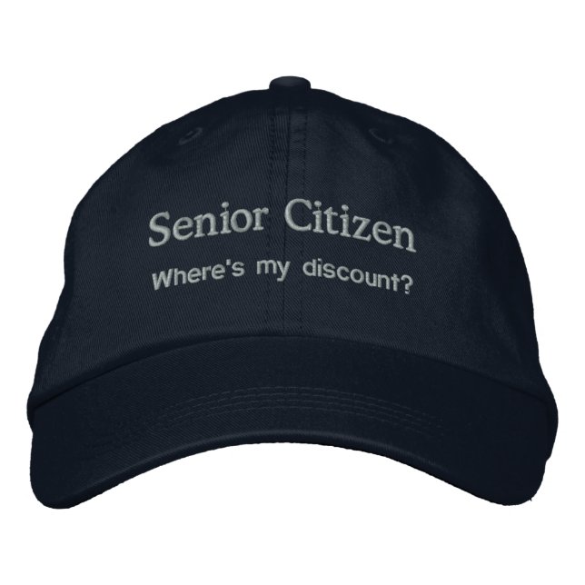 Senior Citizen Bestickte Kappe (Vorderseite)