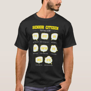 Senior Citizen Sims Code Ältere Alte T-Shirt