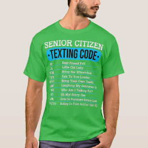 Senior Citizen Sims Code Funny Old People Gift T-Shirt