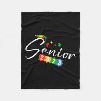 Senior CL of 2023 Autismus Awareness School Gradua Fleecedecke