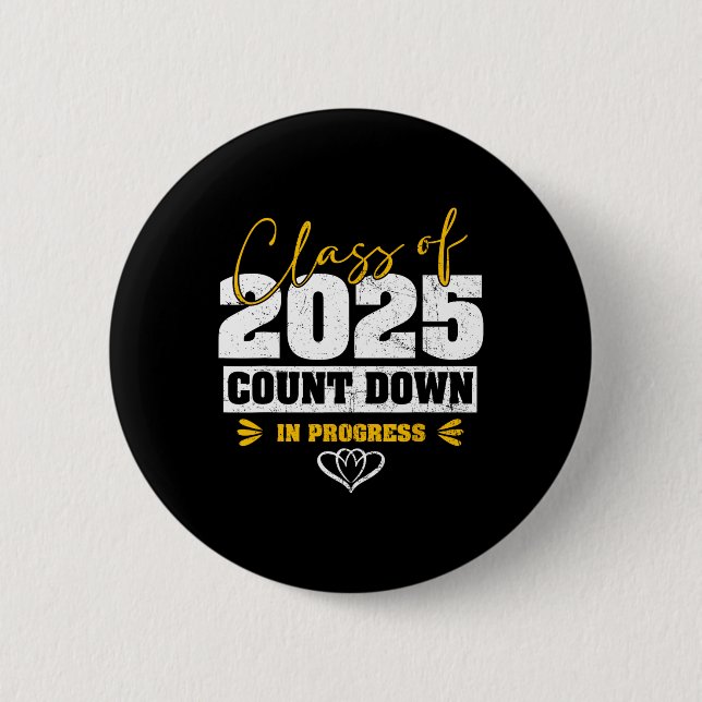 Senior CL of 2025 Countdown to Abschluss Matching Button (Vorderseite)