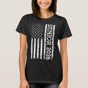 Senior Cl von 2026 patriotischer amerikanischer US T-Shirt
