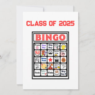 Senior Class Bingo Einladung