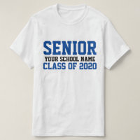 Senior Class of 2020 Blue Custom School Abschluss