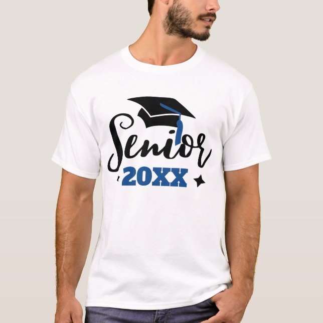Senior class of 2022 Abschluss year black blue T-Shirt (Vorderseite)