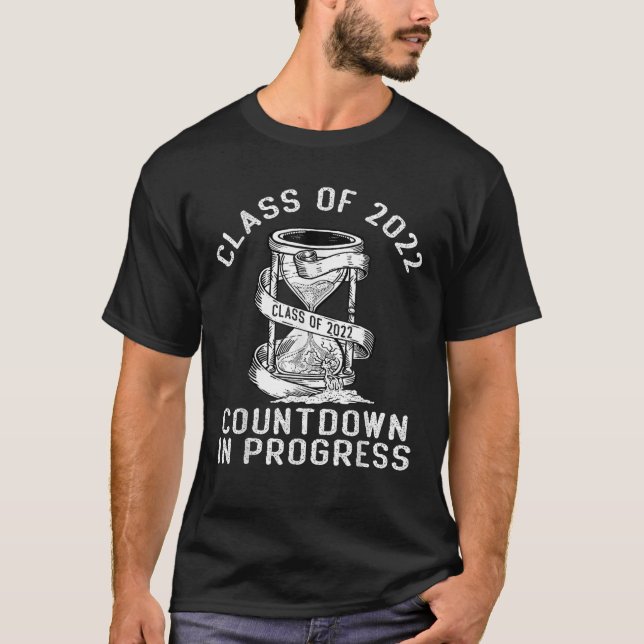 Senior Class of 2022 Countdown to Abschluss Sandg T-Shirt (Vorderseite)