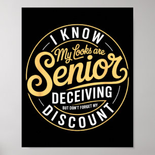 Senior-Erinnerung lustige alte Leute sagen Poster