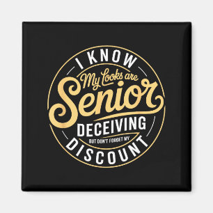 Senior-Erinnerung lustiger alter Menschen Spruch Magnet