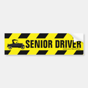 Senior-Fahrer Autoaufkleber