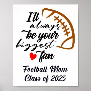 Senior Footll Mama Cl of 2025 Abschluss Graduate Poster