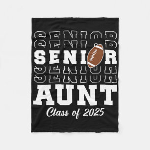 Senior Footll Tante Cl of 2025 Abschluss Graduate Fleecedecke