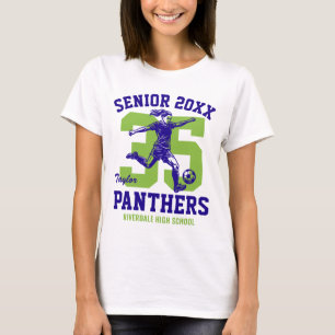 Senior-Fußballspielerin Benutzerdefiniertes Sportt T-Shirt