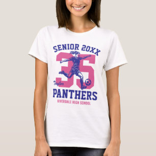 Senior-Fußballspielerin Benutzerdefiniertes Sportt T-Shirt