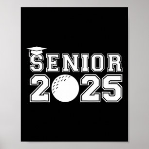 Senior Golf CL of 2025 Abschluss School Graduate Poster