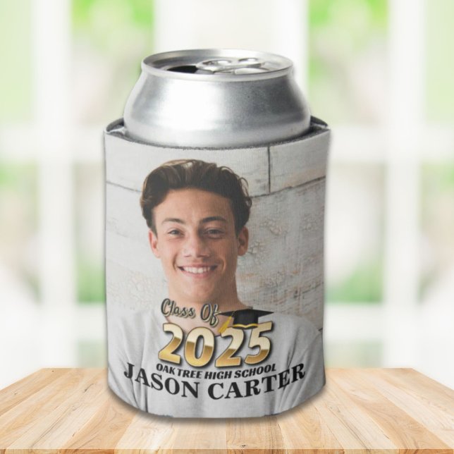 Senior Graduate Class of 2025 Abschluss Foto Dosenkühler (Senior Graduate Class of 2025 Graduation Photo Can Cooler)
