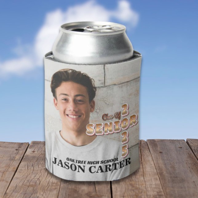 Senior Graduate Class of 2025 Abschluss Foto Dosenkühler (Senior Graduate Class of 2025 Graduation Photo Can Cooler)