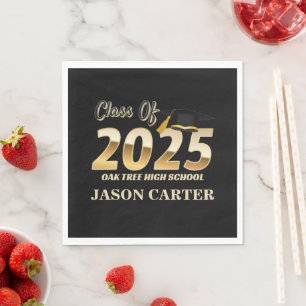 Senior Graduate Class of 2025 Graduation Party Serviette