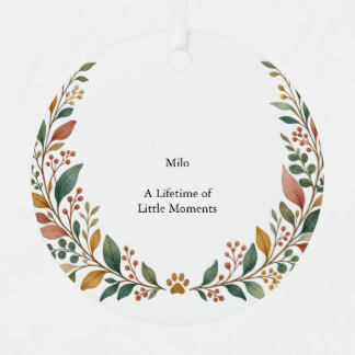 Senior Haustier Botanischer Metallkreis Ornament Aus Metall