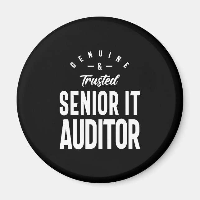 Senior IT Auditor Job Title Gift Magnet (Vorne)