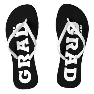 Senior-Klasse für Schwarzweiß-Abschluss Flip Flops