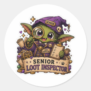 Senior Loot Inspektor Goblin Aufkleber Lustiges