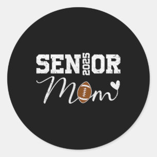 Senior Mama 2025 Footll Mommy Cl von 2025 Abschlus Runder Aufkleber