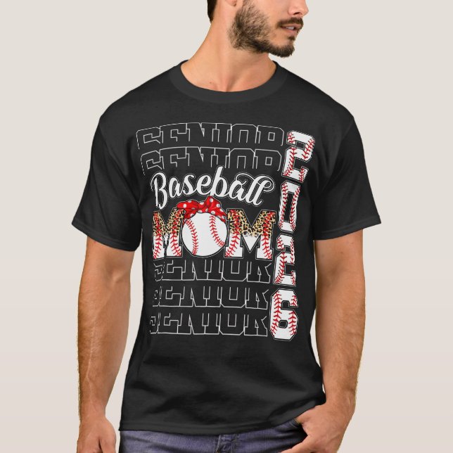 Senior Mama 2026 Baseball Class of 2026 Abschluss T-Shirt (Vorderseite)