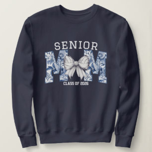 Senior Mama Volleyball Bogen Blüte Sweatshirt