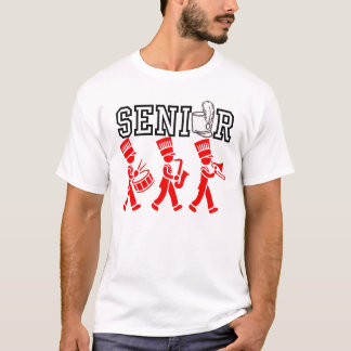 Senior-Marschband mit roter Silhouette T-Shirt