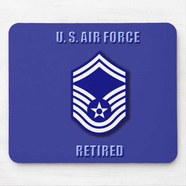 Senior Master Sergeant USAF Mini Basketball Hoop Mousepad (Vorne)
