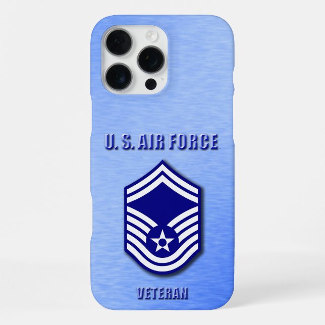Senior Master Sergeant USAF Phone Case iPhone 16 Pro Max Hülle (Rückseite)