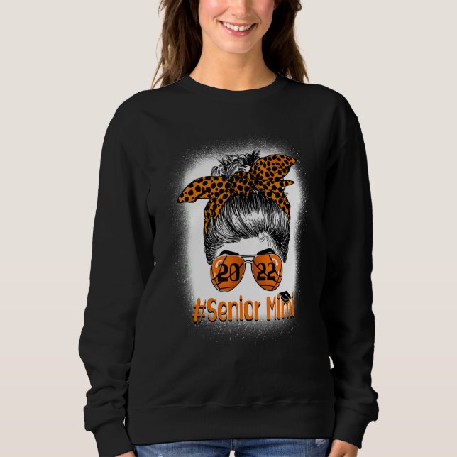 Senior Mimi 2022 Basketball Leopard Messy B Sweatshirt (Vorderseite)