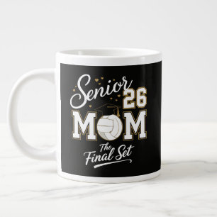 Senior Mom Abschlussklasse 2026 Volleyball Jumbo-Tasse