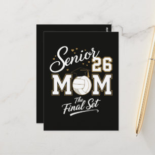 Senior Mom Abschlussklasse 2026 Volleyball Postkarte