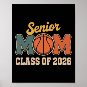 Senior Mom Sketll Abiturklasse 2026 Retro Zur Schu Poster