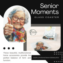 Senior Moments Glass Untersetzer