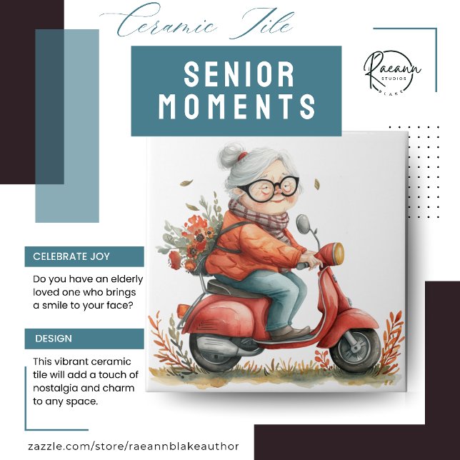 Senior Moments Keramik Tile Fliese (Von Creator hochgeladen)