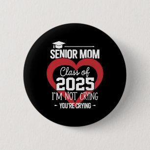 Senior-Mutter 2025 Abschlussklasse 2025 Abschluss Button