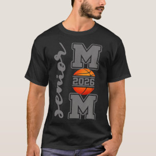 Senior-Mutter 2026 Basketball-Athlet stolz Elternt T-Shirt
