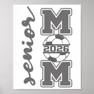 Senior-Mutter 2026 Fußball-Athletin Stolzer Eltern Poster