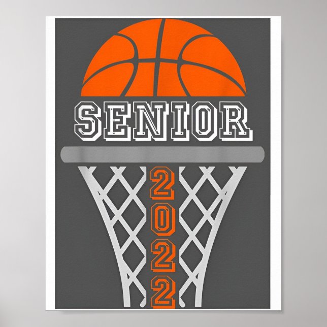 Senior Night Basketball Abschluss 2022 Poster (Vorne)