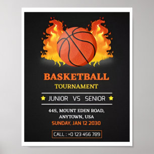 Senior Night Basketball Poster